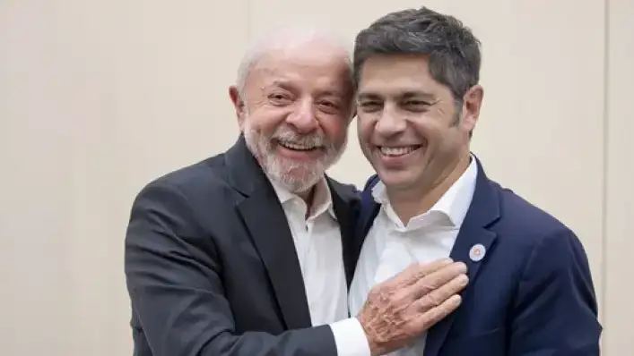 Axel Kicillof junto a Luiz Inácio Lula da Silva.