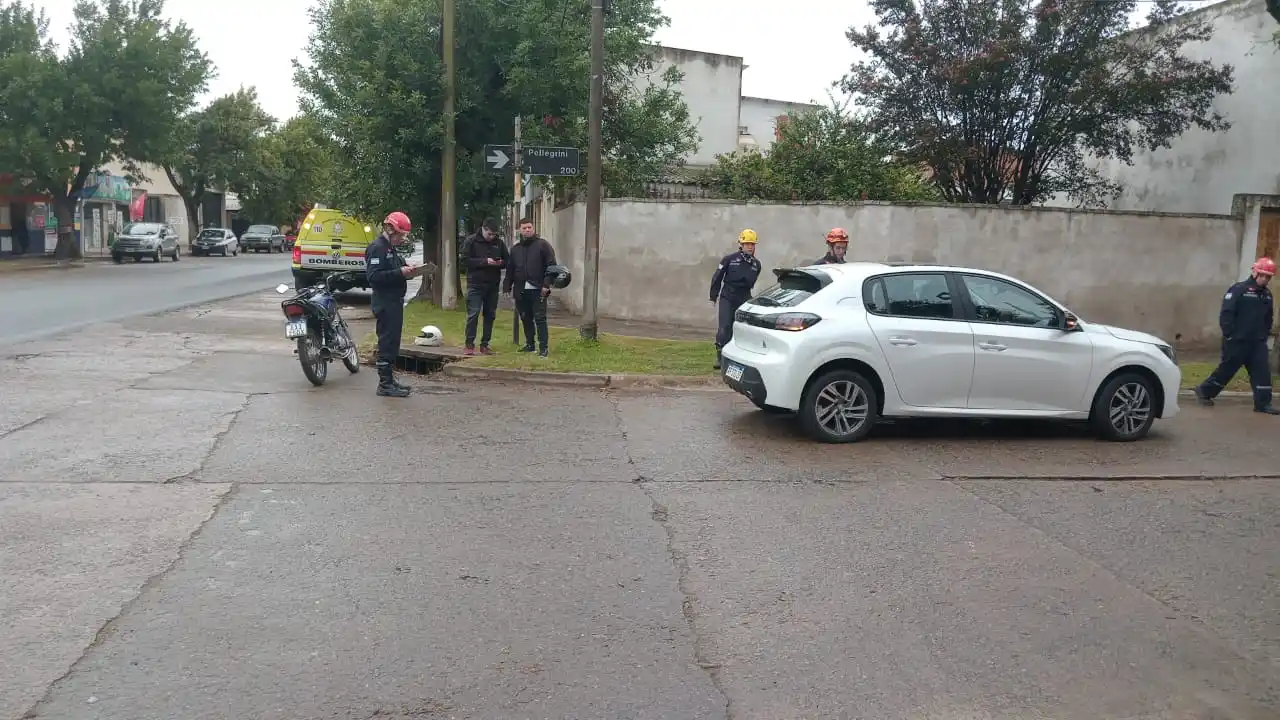 Siniestro leve en la mañana de este lunes.