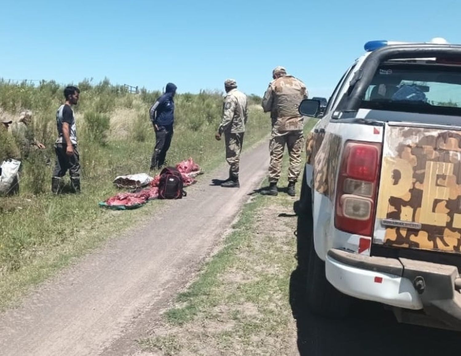 Interceptaron a cuatro sujetos que cazaban de manera ilegal en la zona de Colonia El Potrero