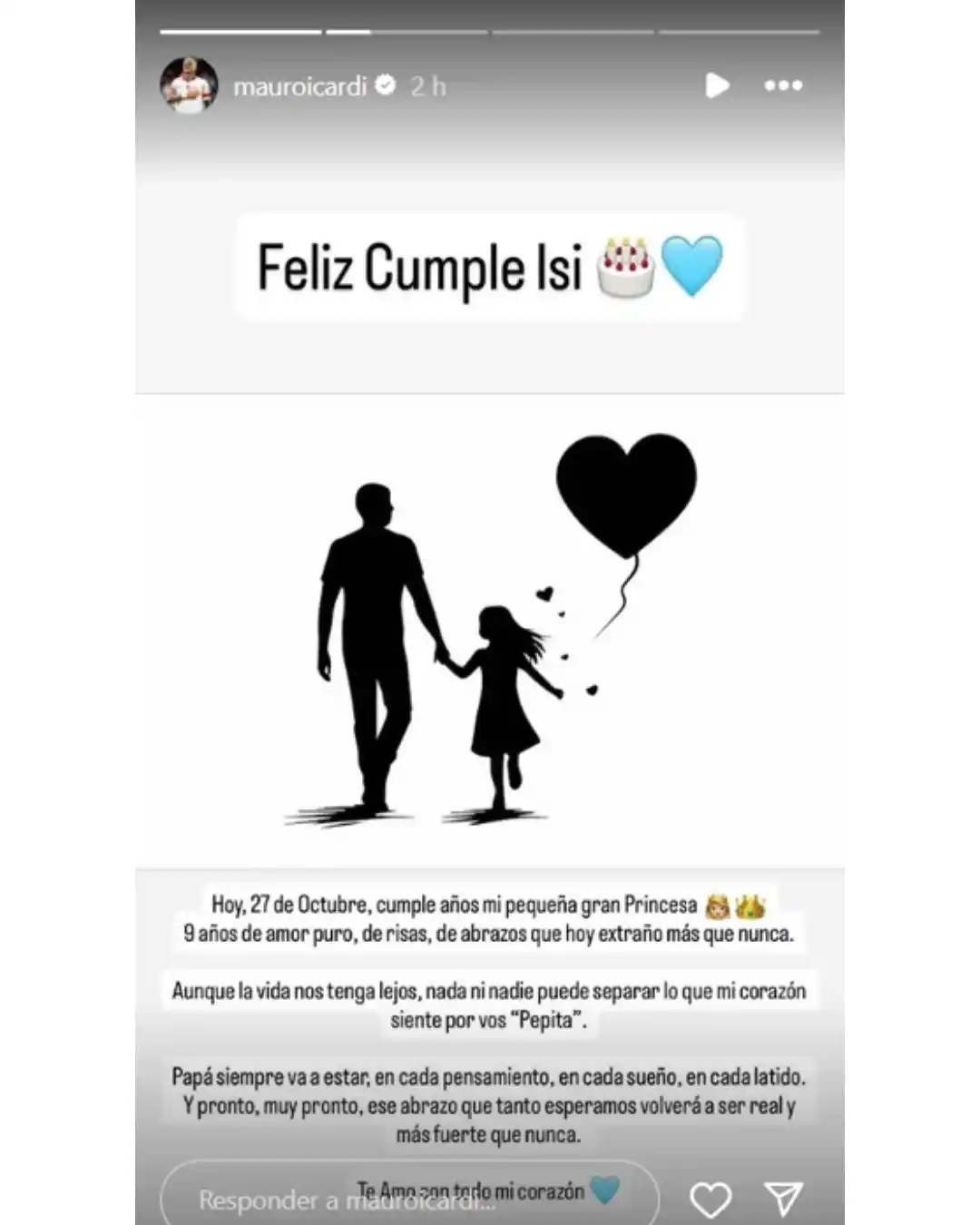 icardi y su hija isabel 2