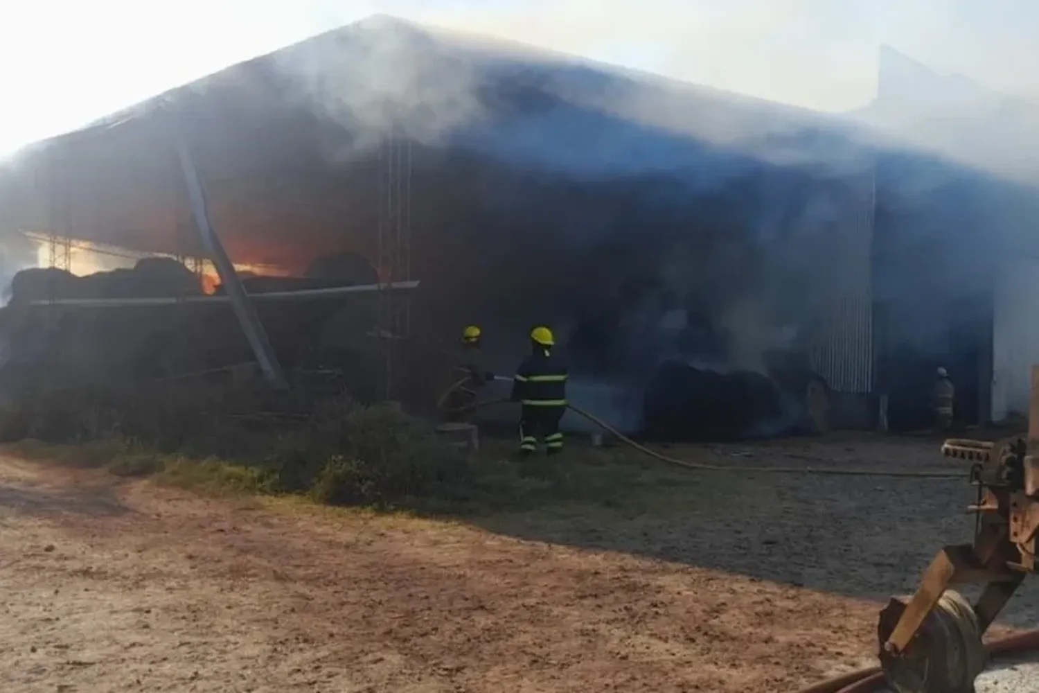 En Reconquista un galpón sufrió un grave incendio 