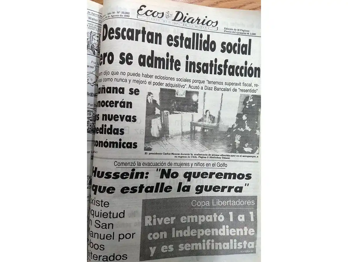 Jueves 30 de agosto de 1990
