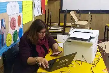 Ayer se hizo un simulacro de datos desde 30 escuelas donde se votará