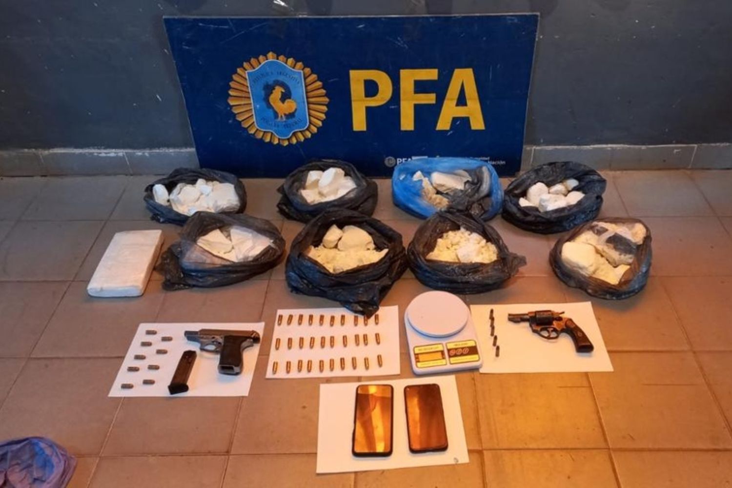 Policía Federal secuestró más de nueve kilos de cocaína de máxima pureza en un operativo