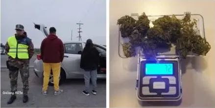 Secuestran droga en poder de una pareja