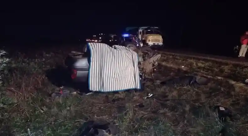 Cuatro personas murieron en un choque frontal en Entre Ríos