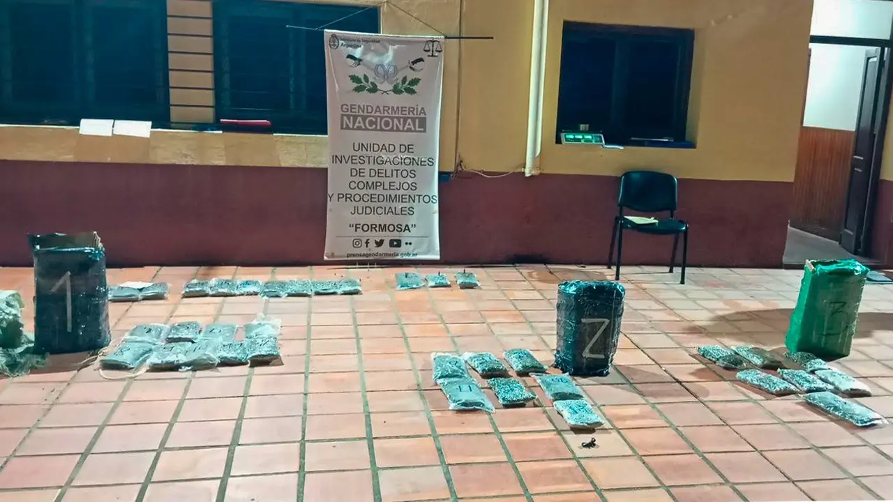 Secuestraron más de 28 kilos de marihuana a la vera de la Ruta Nacional N°.11