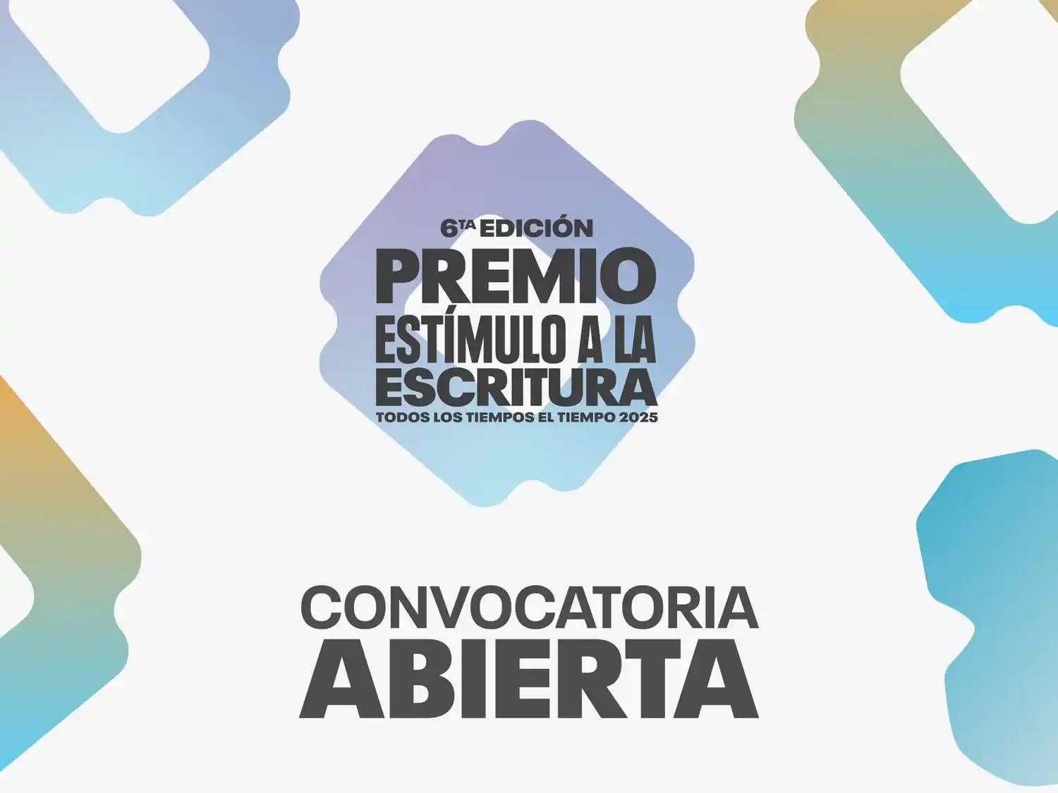 Abre la convocatoria a la sexta edición del Premio Estímulo a la Escritura
