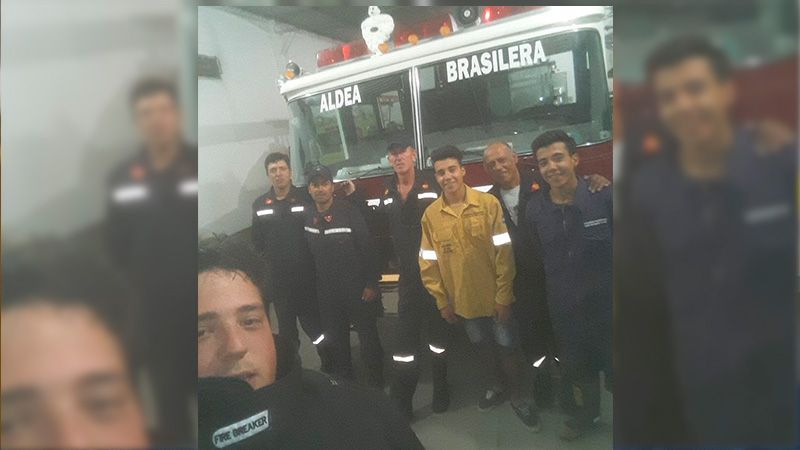 Bombero héroe salvó la vida de un bebé: "Abrió los ojitos como diciendo gracias"