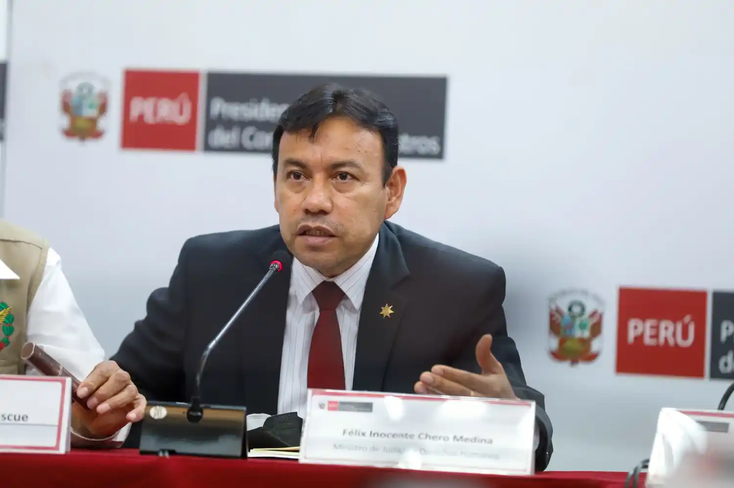Félix Chero, ministro de Justicia peruano.