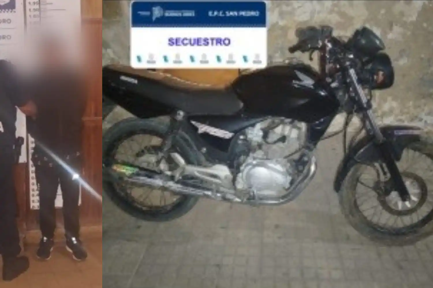 La moto quedó a disposición del Juzgado de Faltas municipal.