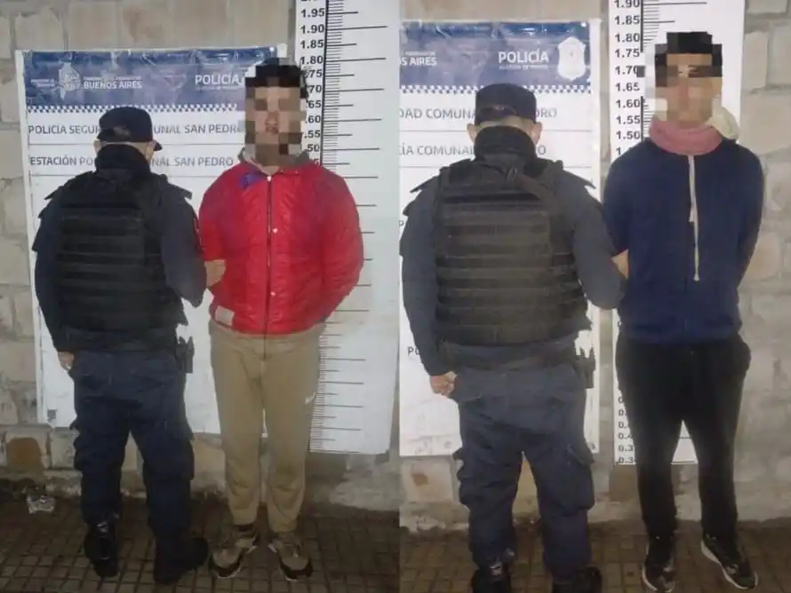 Aprehendieron a dos hombres que intentaron robar una garrafa.