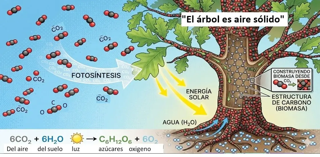 “El árbol es aire sólido”