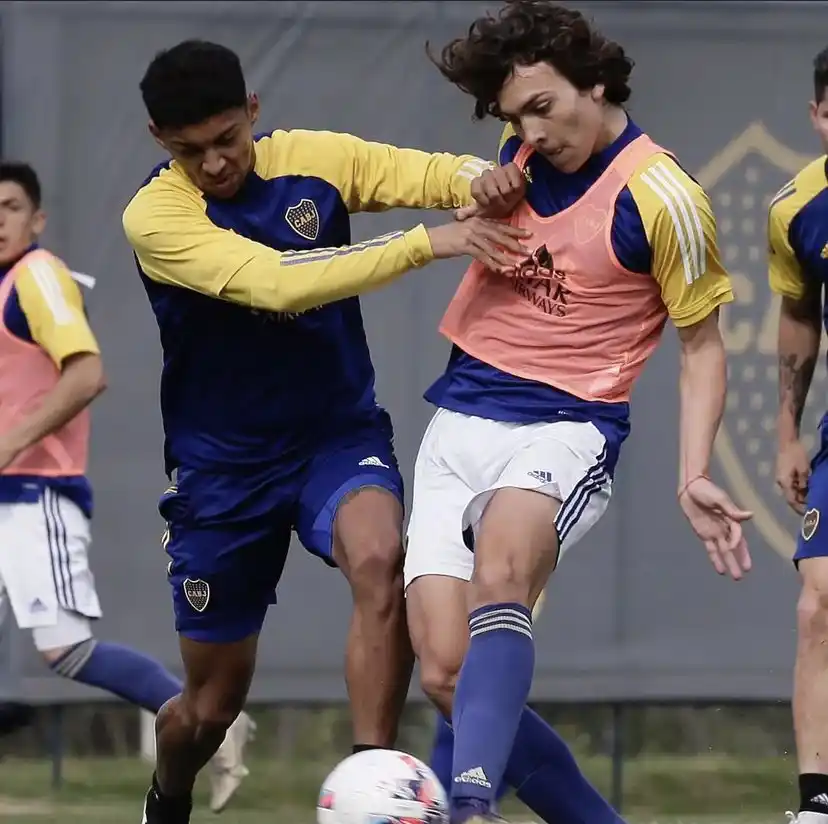 En la previa del superclásico, el tandilense Luciano Vallejo se entrenó con el plantel superior de Boca