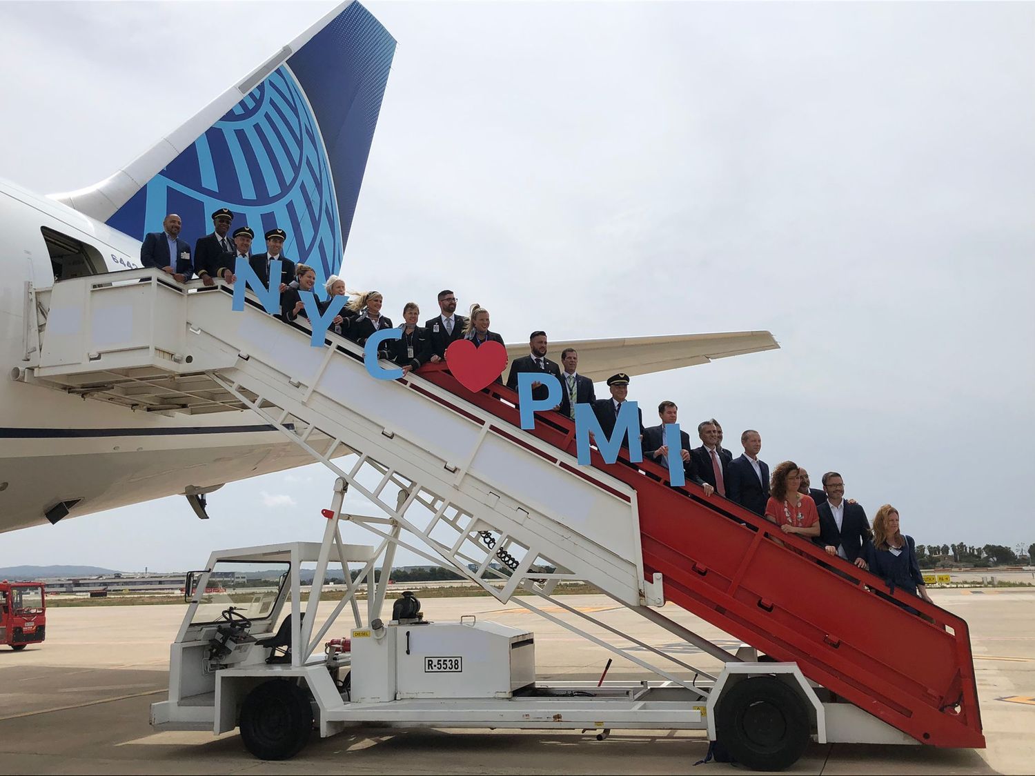 United Airlines inauguró sus vuelos a Palma de Mallorca