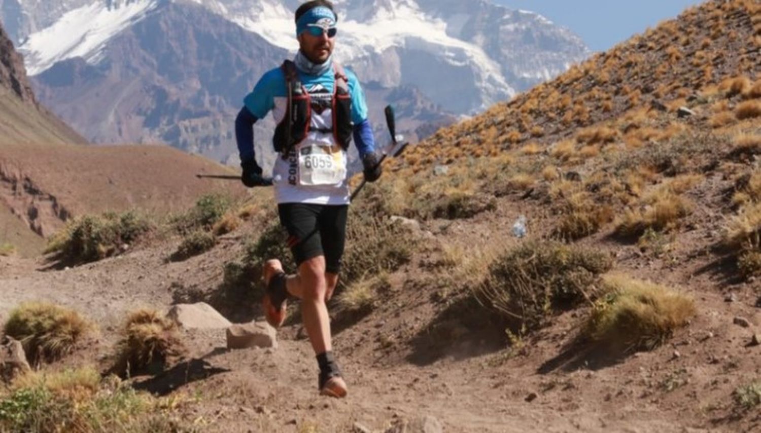 Un pampeano corrió una ultramaratón y al día siguiente escaló el Aconcagua