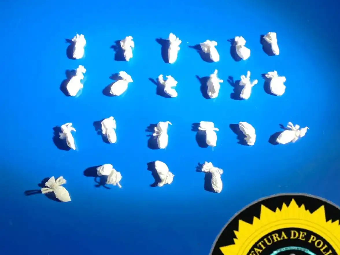 Detuvieron a un joven con cocaína en la vía pública