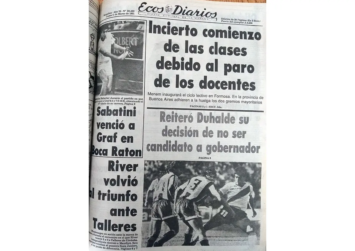 Lunes 11 de marzo de 1991