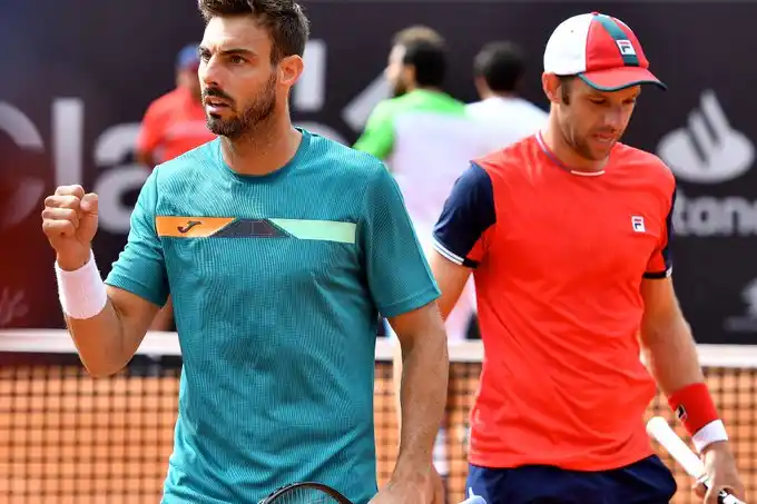 Zeballos se consagró  en el dobles de Brasil