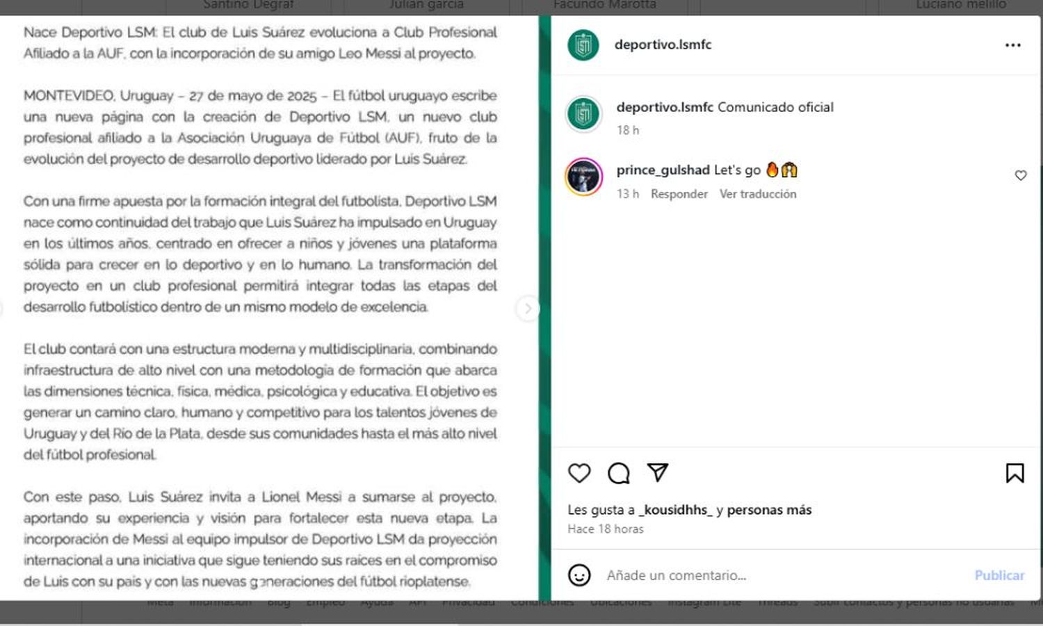 Comunicado