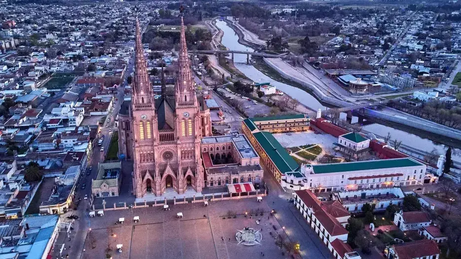 La Basílica de Luján, uno de los puntos clave.