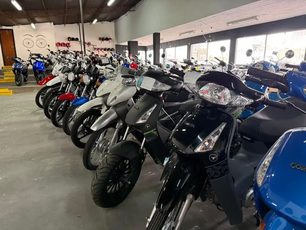 Las unidades de cilindrada 110, las más vendidas en la ciudad.