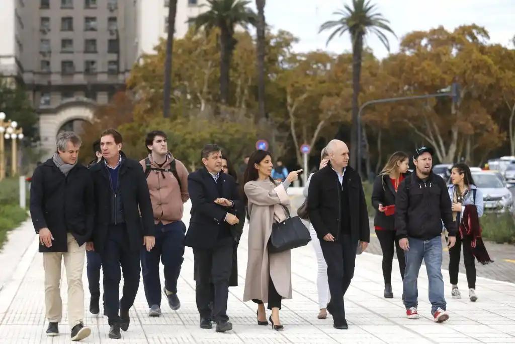 Inauguraron el Parque del Bajo, un nuevo pulmón verde porteño