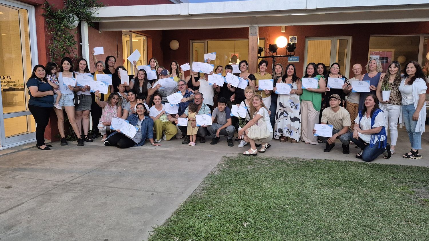 Los participantes de los distintos cursos.