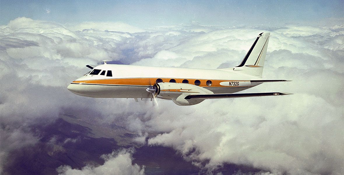 Walt Disney’s Grumman Gulfstream I Airplane Makes its West Coast Return for D23 Expo 2022