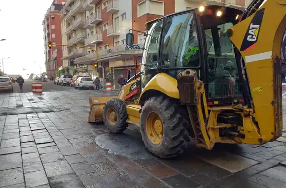 Comenzaron las obras de remodelación de la Peatonal