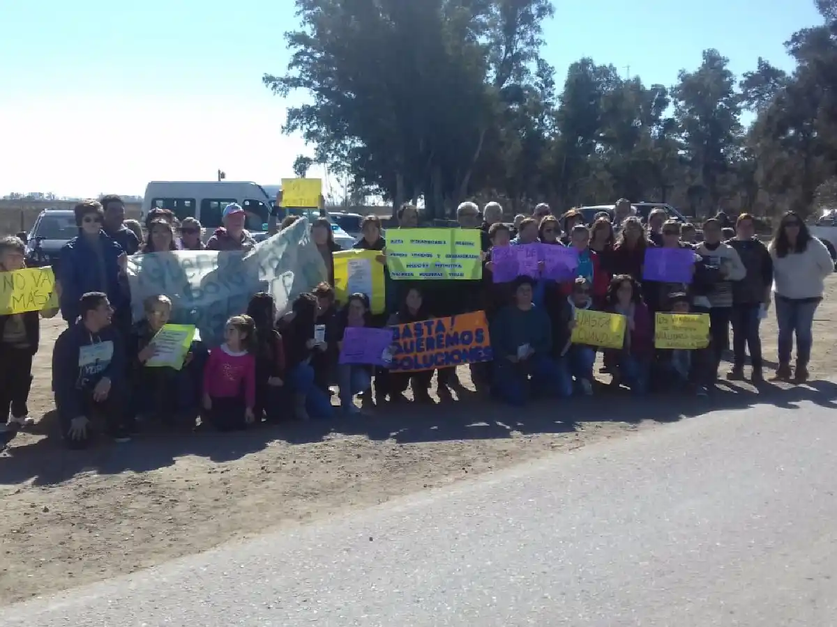 “¡Basta!, queremos soluciones”: vecinos reclamaron por la ruta 158 