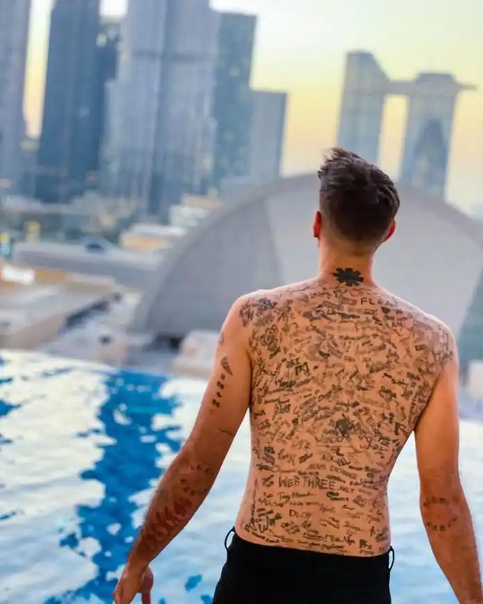 Espalda tatuada