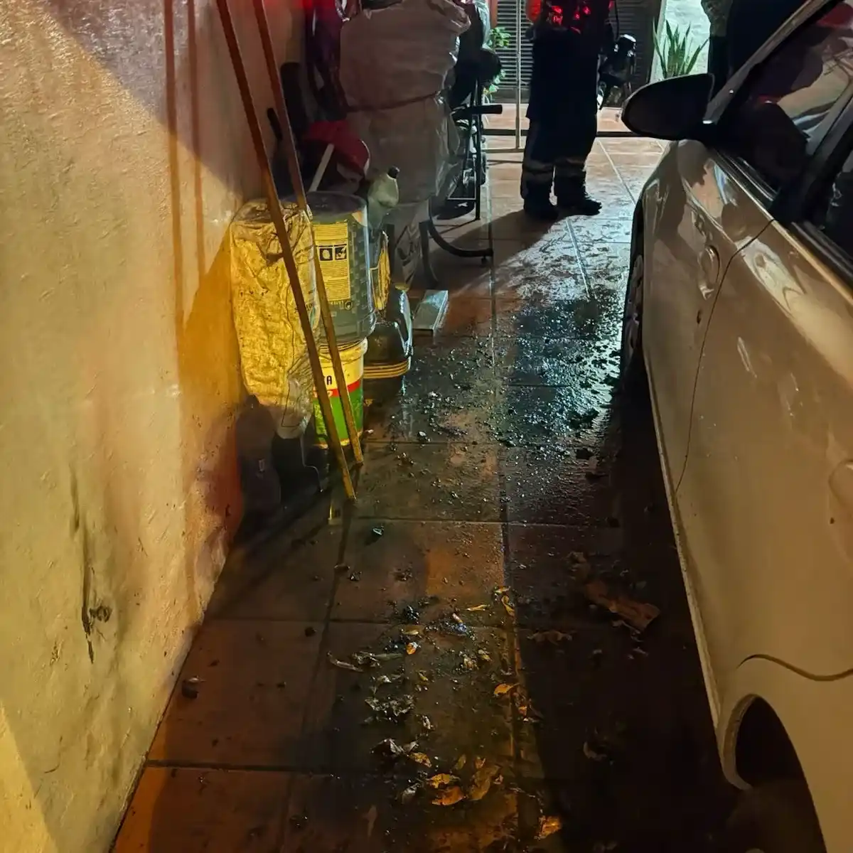 El foco estaba centralizado en el garaje.