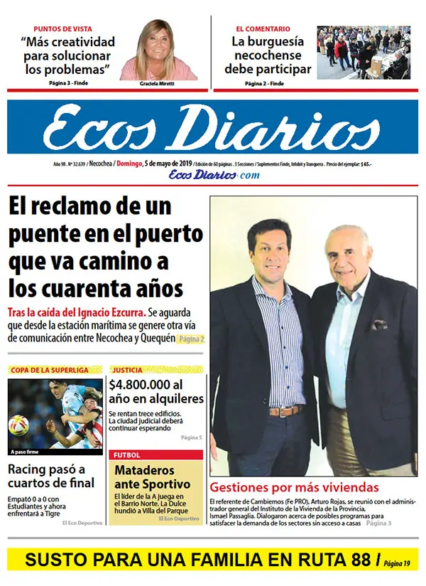 Tapa del 5 de mayo de 2019