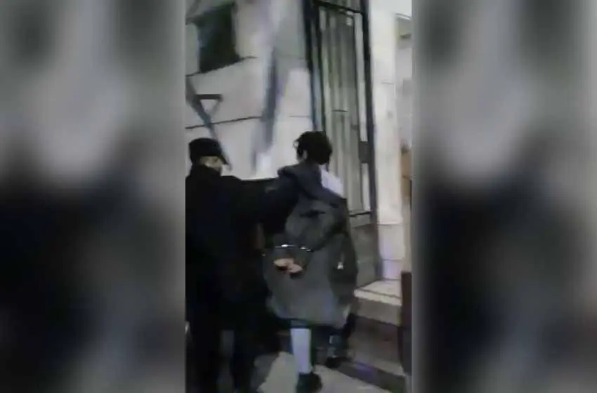 Intentó romper a piedrazos la vidriera de un local en pleno centro y fue detenida
