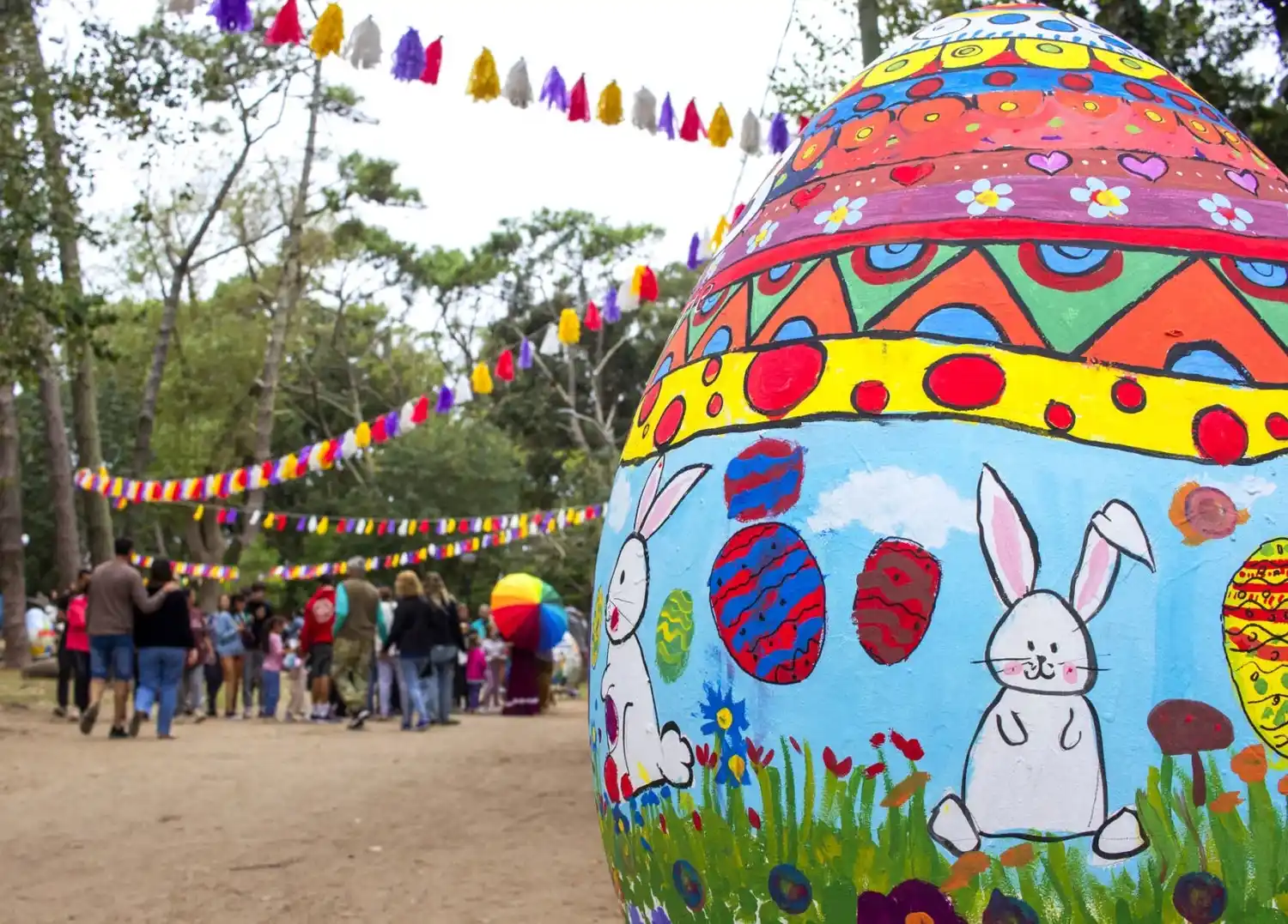 Habrá una exhibición de huevos de Pascua.