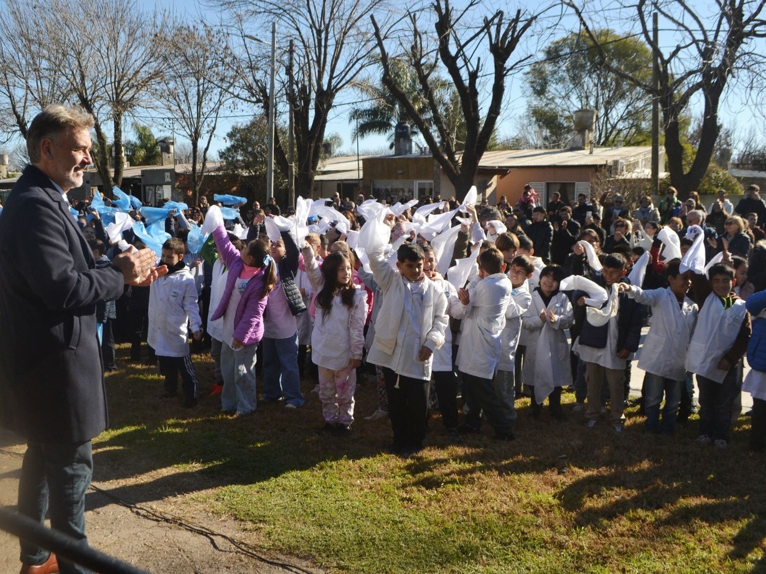 Alumnos de 4to grado juraron Lealtad a la Bandera. Foto: Gentileza.
