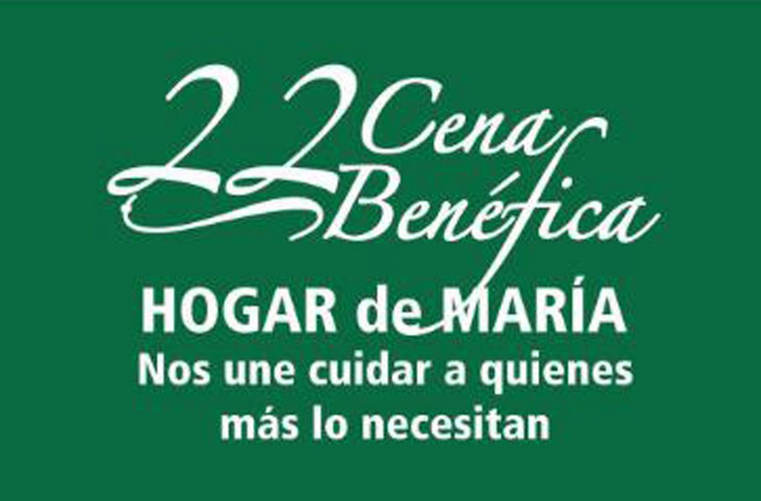 "Hogar de María": cena solidaria por los niños