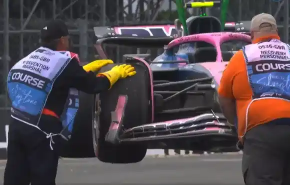 El despiste de Franco Colapinto en la clasificación y la reacción de Briatore