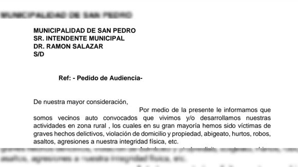 Tras ola de asaltos vecinos juntan firmas para pedir audiencia a Ramón Salazar