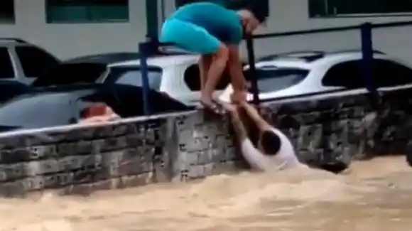 TRÁGICO: inundado y destruido quedó un refugio de venezolanos en Brasil por las lluvias