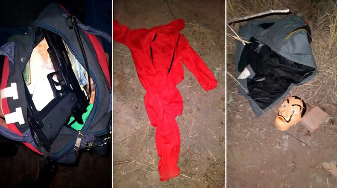 Una mujer robó una empresa vestida como los de La Casa de Papel: fue detenida