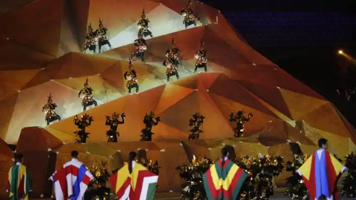 Argentina abrió el desfile en la fiesta de apertura 