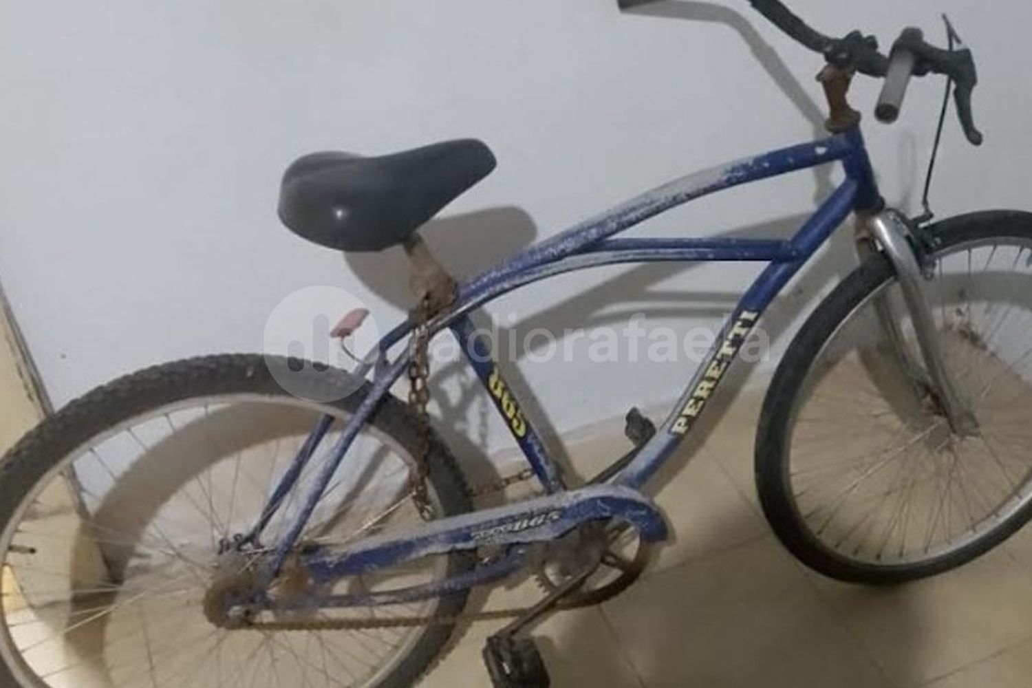 Con una baldosa, golpeó y forcejó hasta que logró robarse una bicicleta