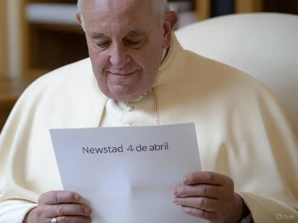 Santoral. Francisco, leyendo el Santoral del 4 de abril.