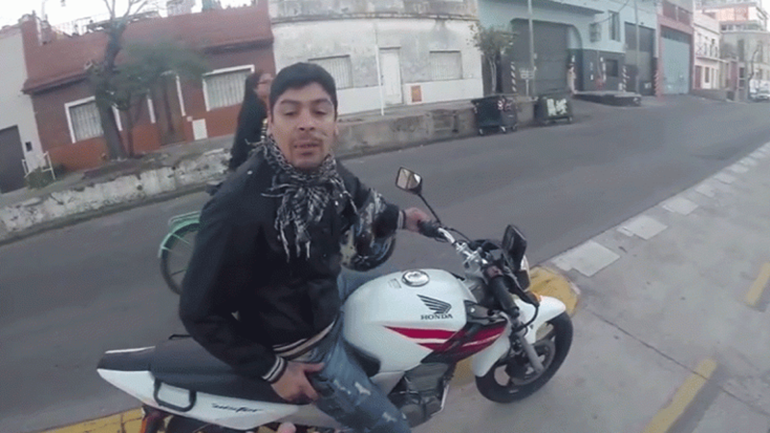 El motochorro de La Boca detenido por incidentes