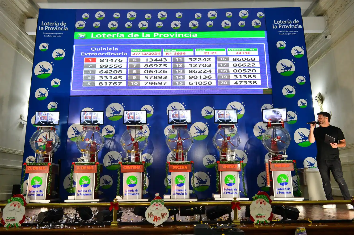 El sorteo del Gordo de Navidad se realizará el 26 de diciembre a las 21:00 en el Salón de Sorteos y será transmitido en vivo por youtube.