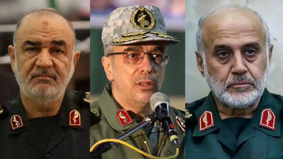 Quiénes eran los tres altos mandos del régimen iraní abatidos por Israel