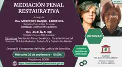 Se realizará una capacitación en mediación penal restaurativa