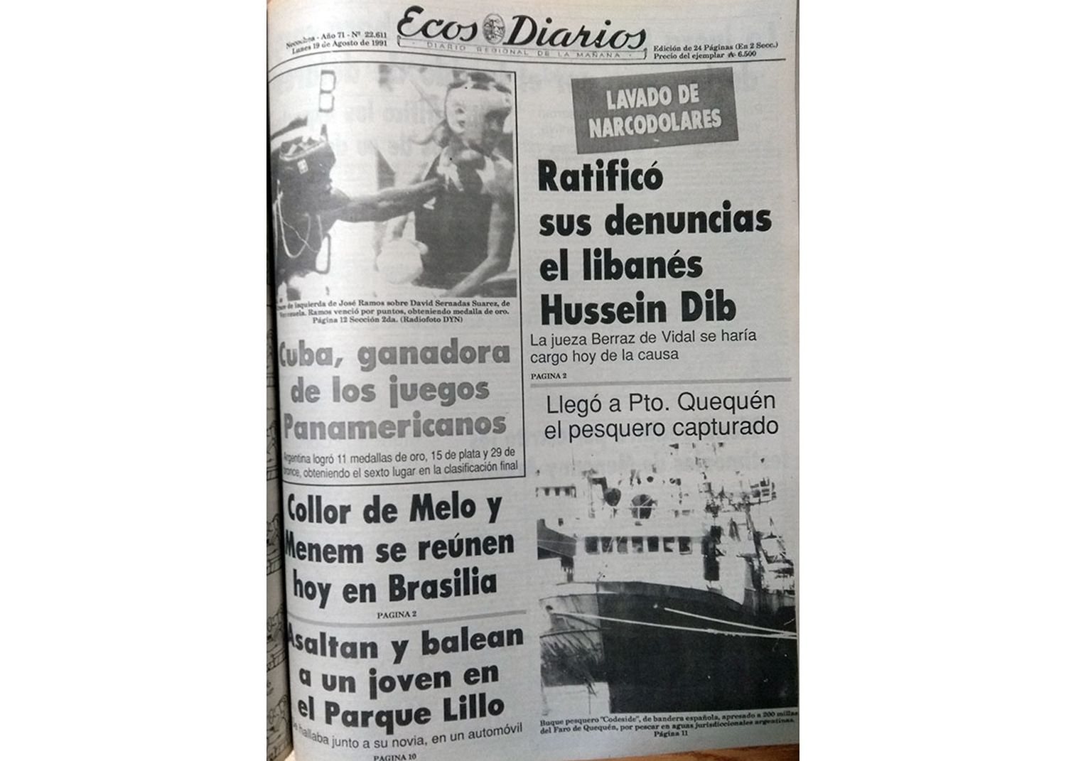 Lunes 19 de Agosto de 1991